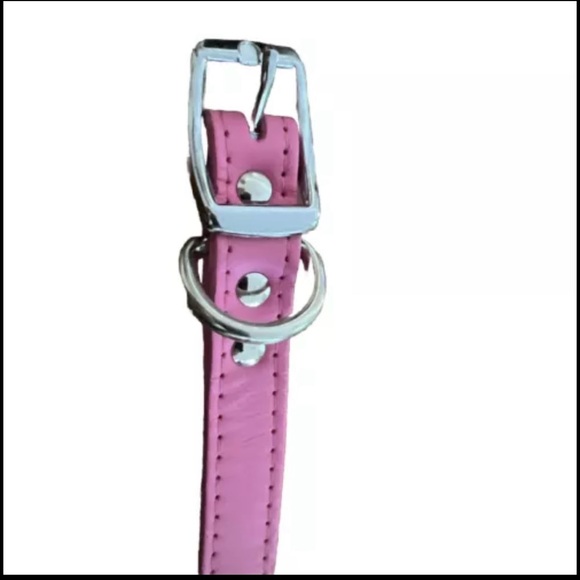 OmniPet Signature Leather Pet Collar, Pink, 3/4 by 20" NWT - Picture 3 of 6